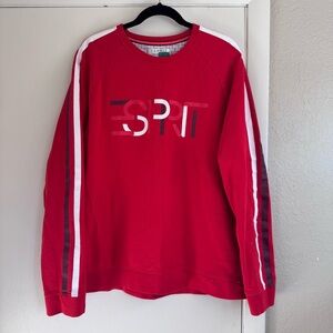 Vintage ESPIRIT Organic red logo sweatshirt